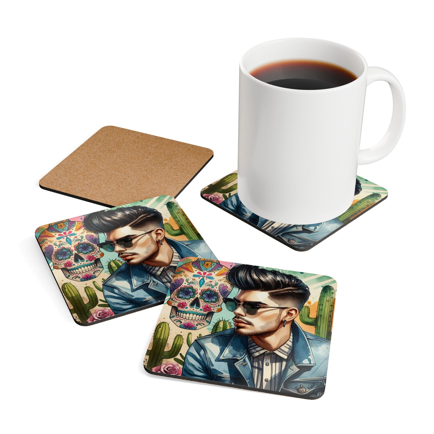 Javier - Corkwood Coaster Set
