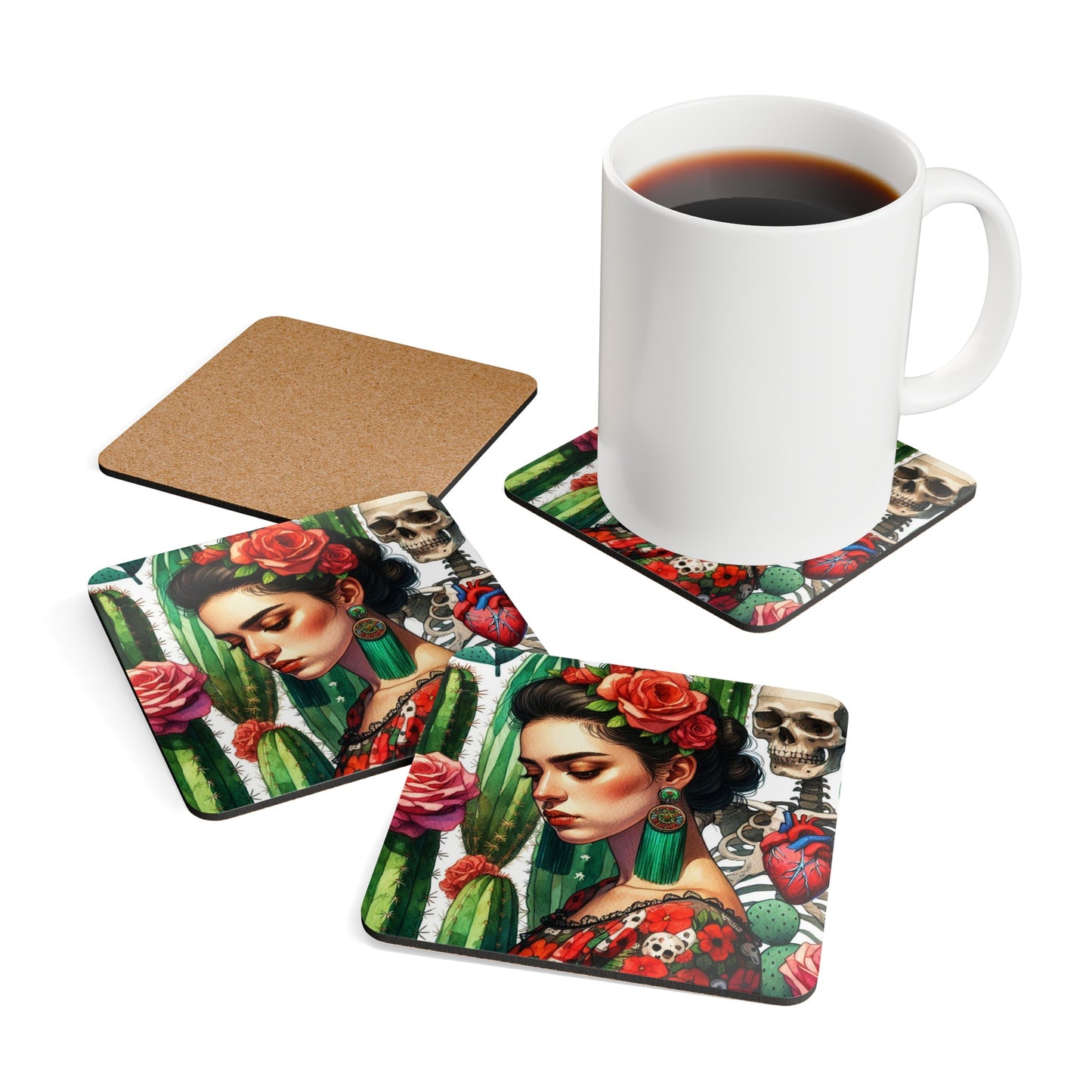 Paloma - Corkwood Coaster Set