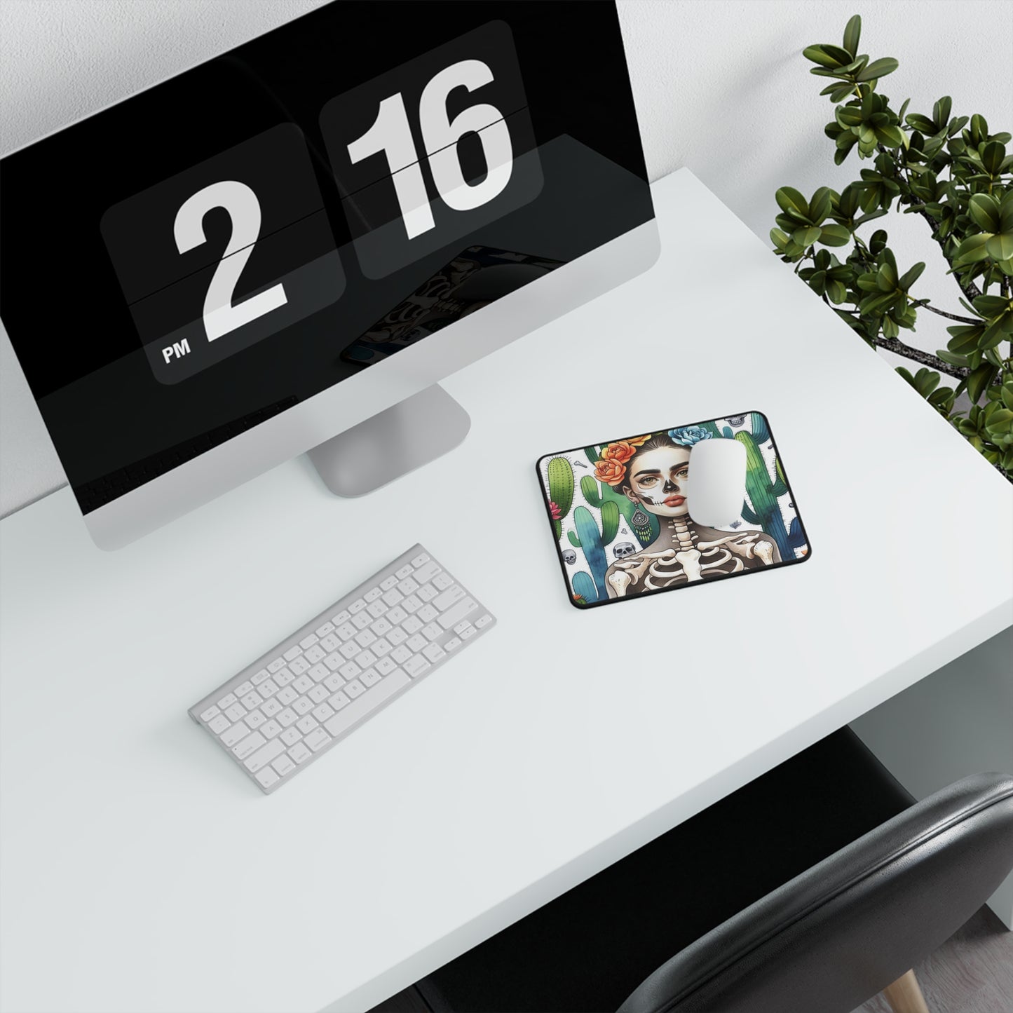 Frida con Nopal #2 - Non-Slip Gaming Mouse Pad