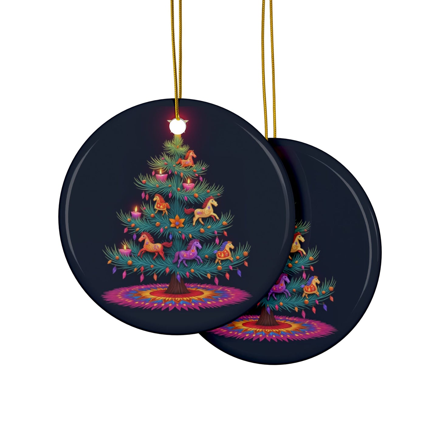 Navidad #1 - Ceramic Ornaments, 2-Side Print, (1pc, 3pcs)