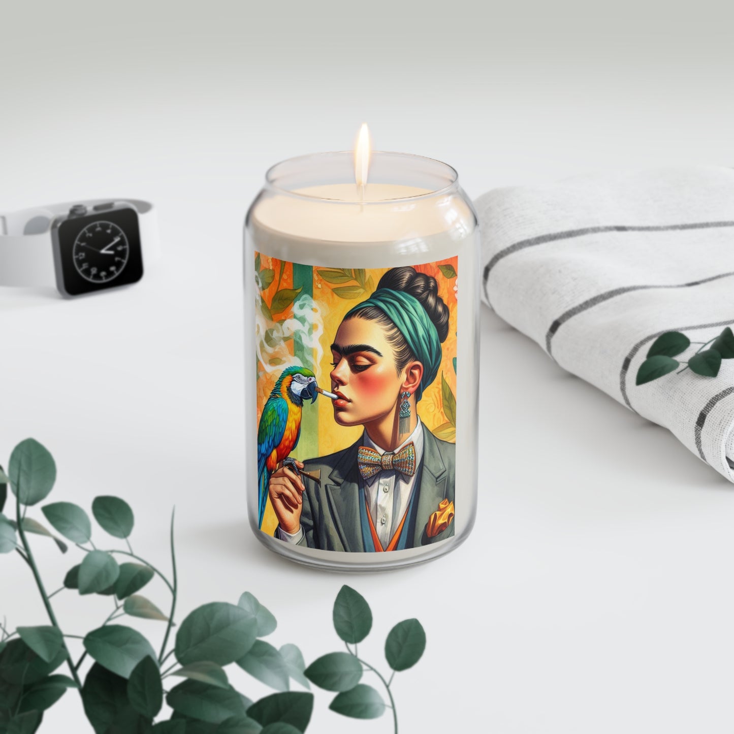 Frida w/Parrot - Scented Candle, 13.75oz