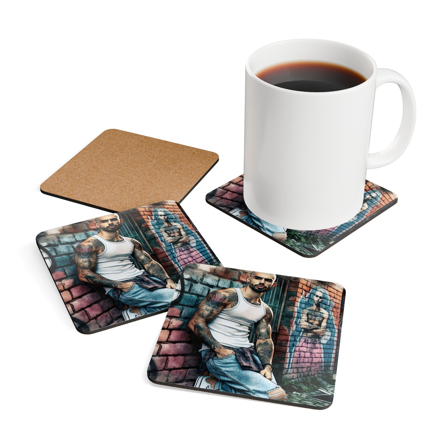 Marcus - Corkwood Coaster Set
