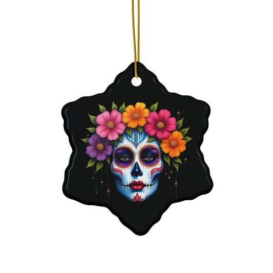 Catrina #2 - Ceramic Ornaments, 2-Side Print, (1pc, 3pcs, 5pcs, 10pcs)