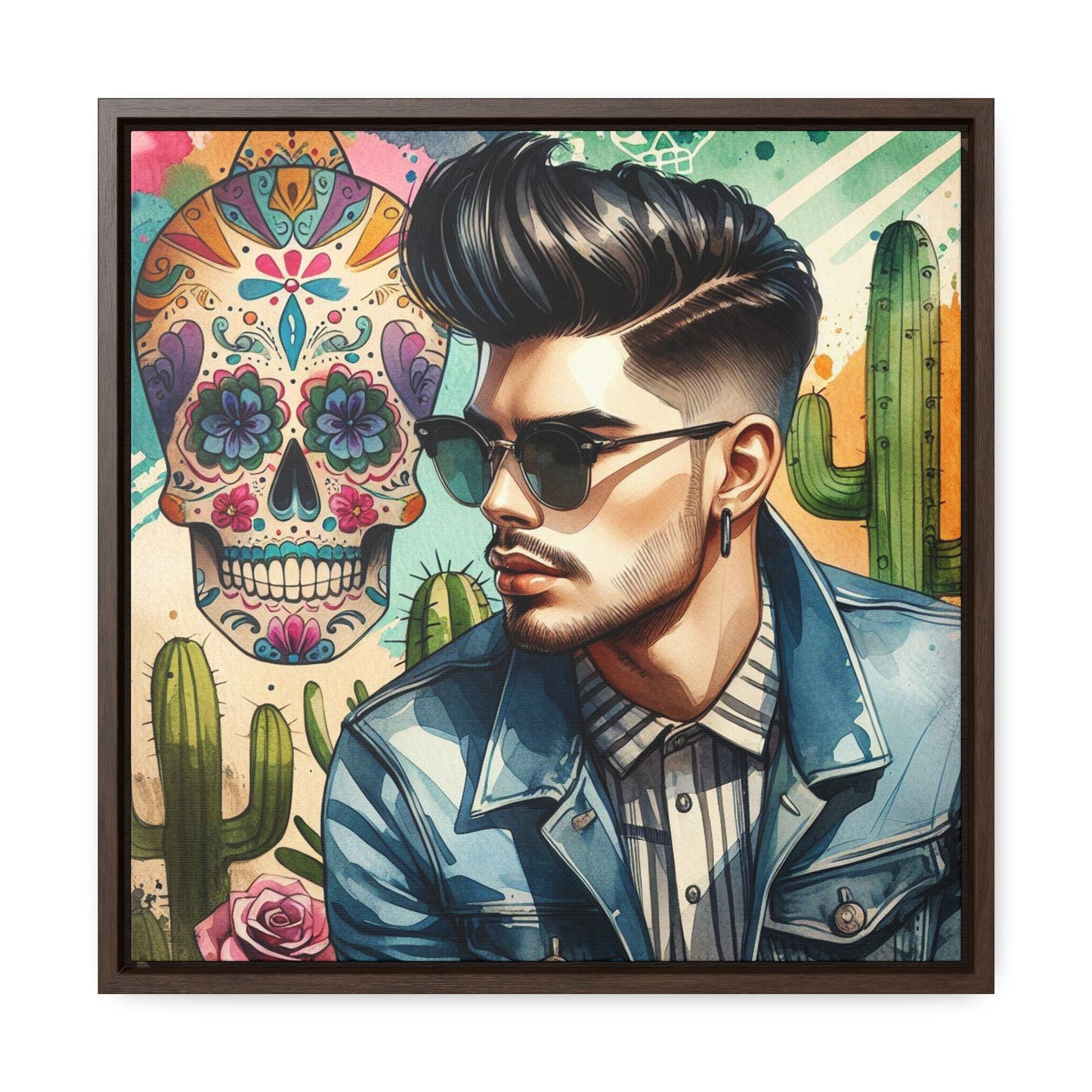 Javier - Gallery Canvas Wraps, Square Frame