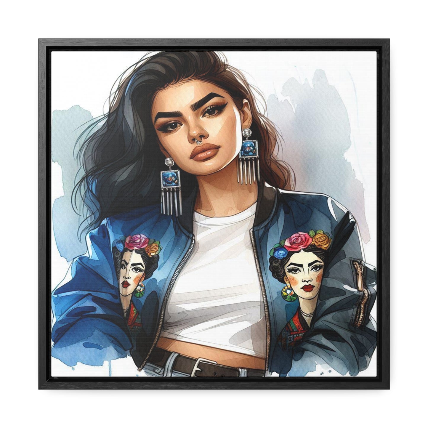 Bianca - Gallery Canvas Wraps, Square Frame