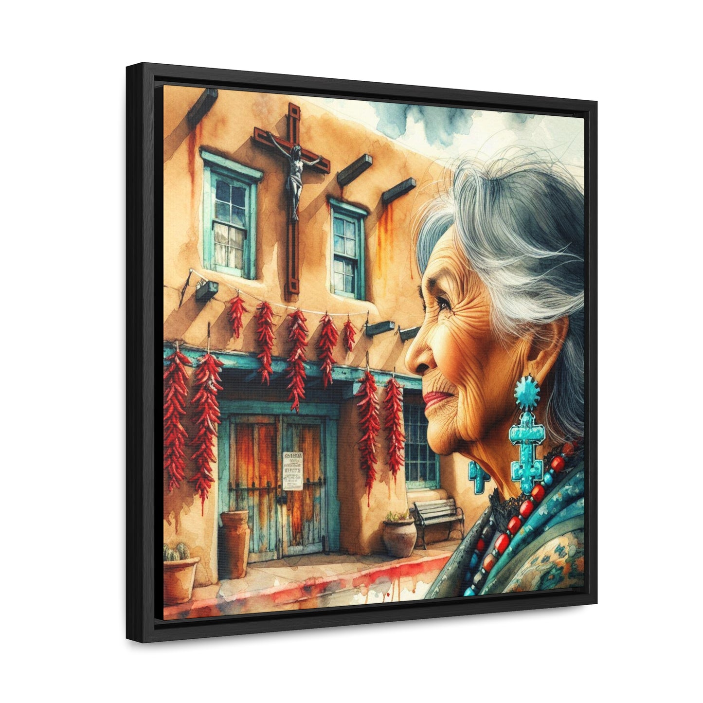 Juana #2 - Gallery Canvas Wraps, Square Frame