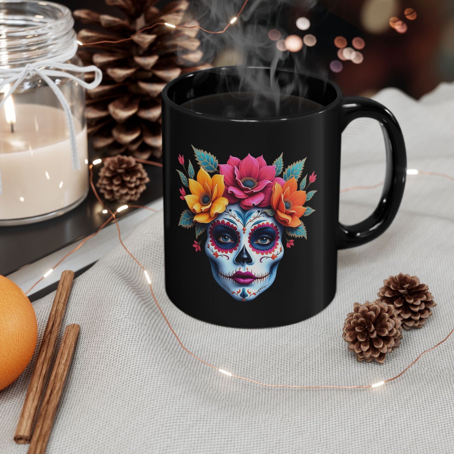 Catrina #3 - Black Mug (11oz, 15oz)