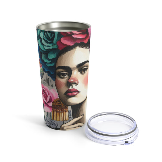 Frida con Rosas - Tumbler 20oz