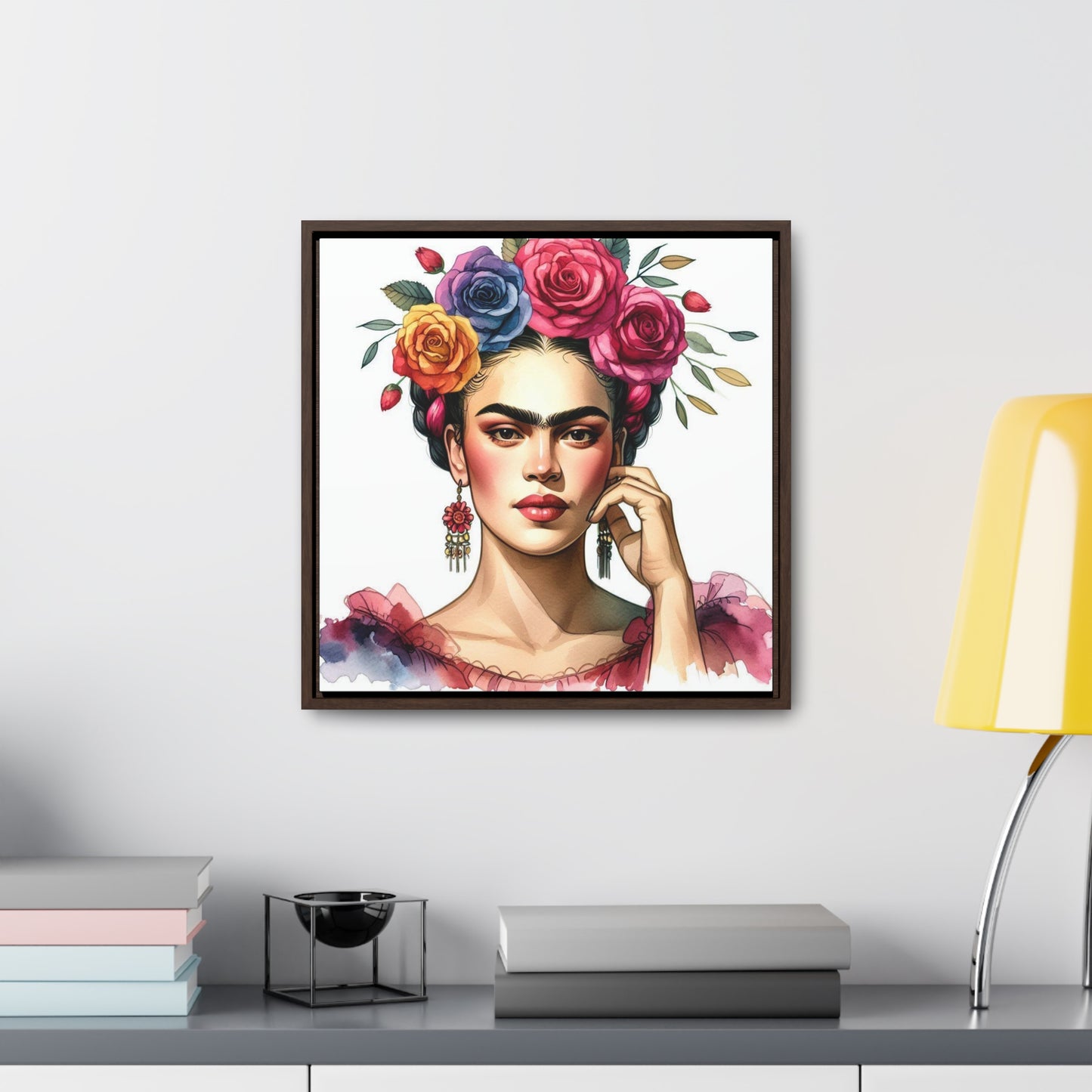 Frida Bonita - Gallery Canvas Wraps, Square Frame