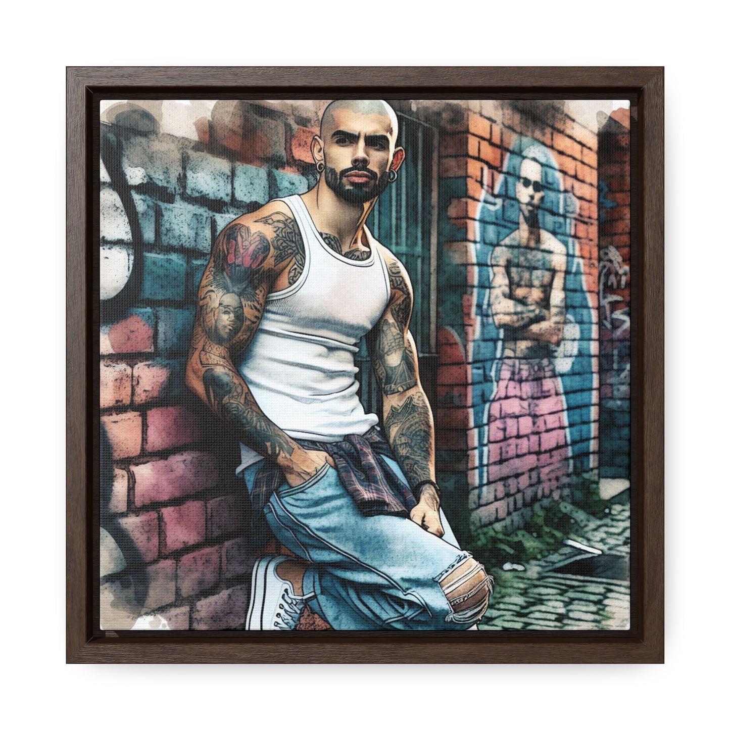 Marcus - Gallery Canvas Wraps, Square Frame