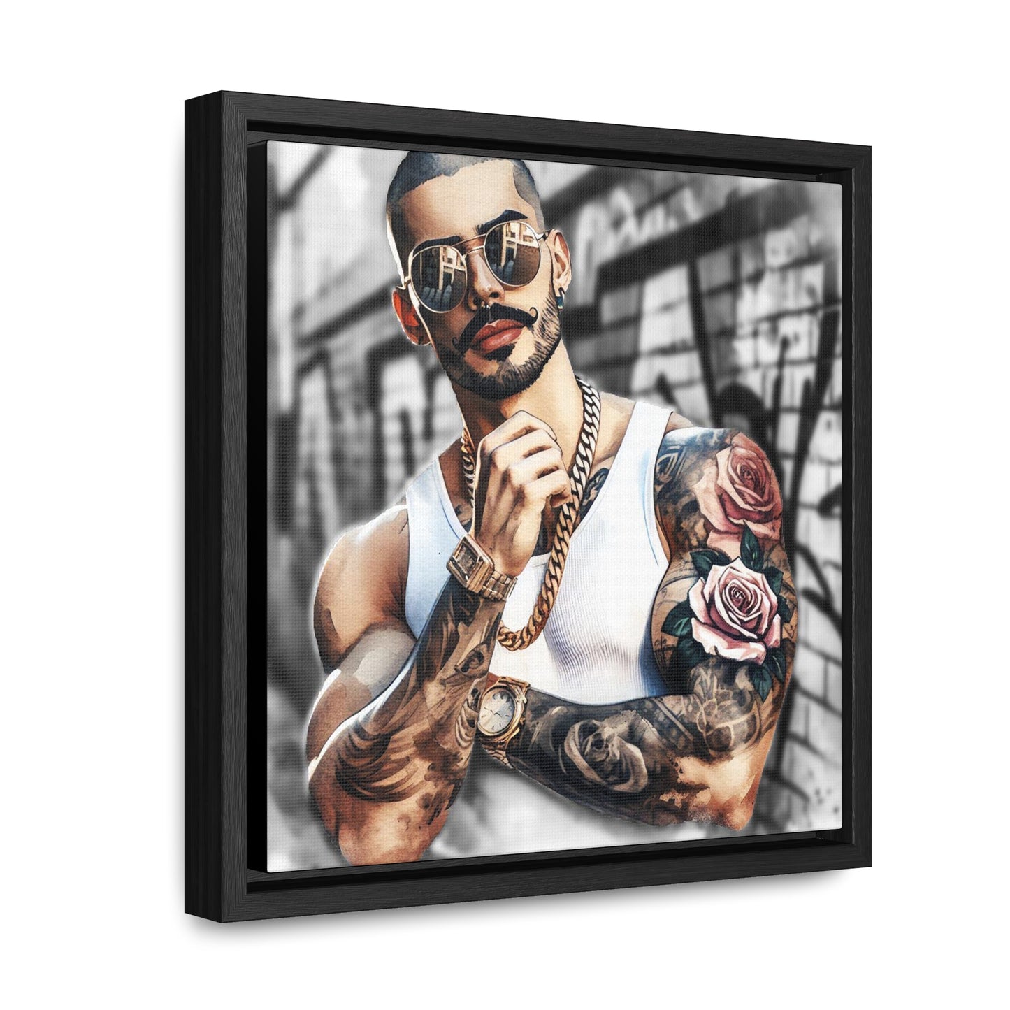 Adan - Gallery Canvas Wraps, Square Frame