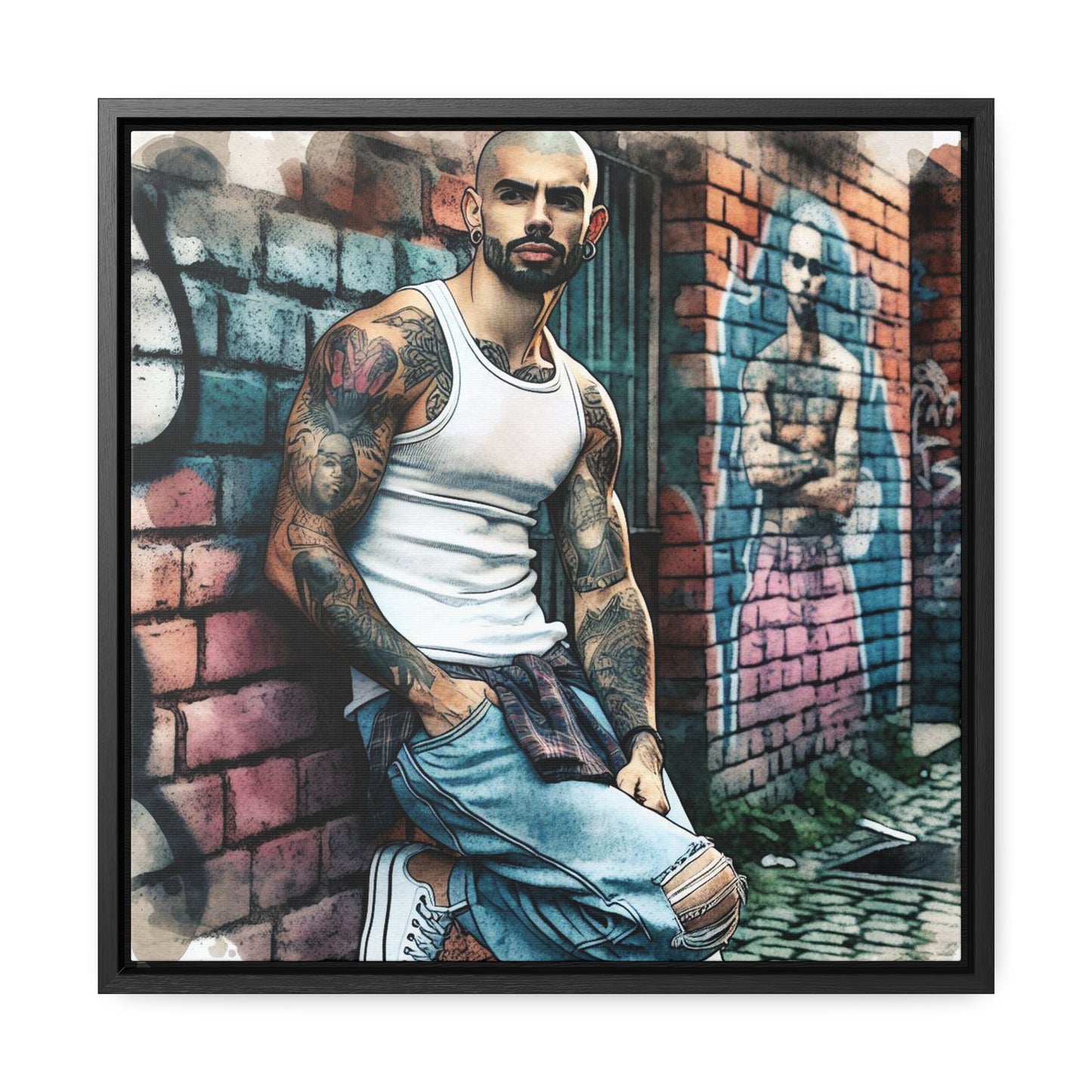 Marcus - Gallery Canvas Wraps, Square Frame