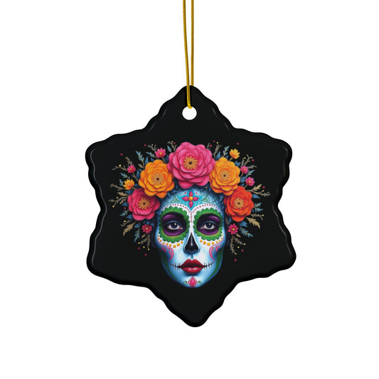 Catrina #5 - Ceramic Ornaments, 2-Side Print, (1pc, 3pcs, 5pcs, 10pcs)