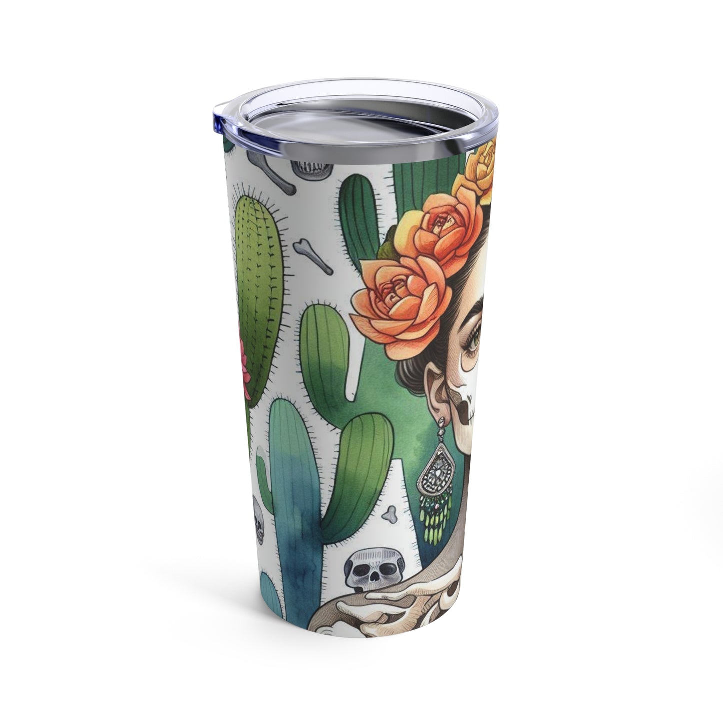 Frida con Nopal #2 - Tumbler 20oz