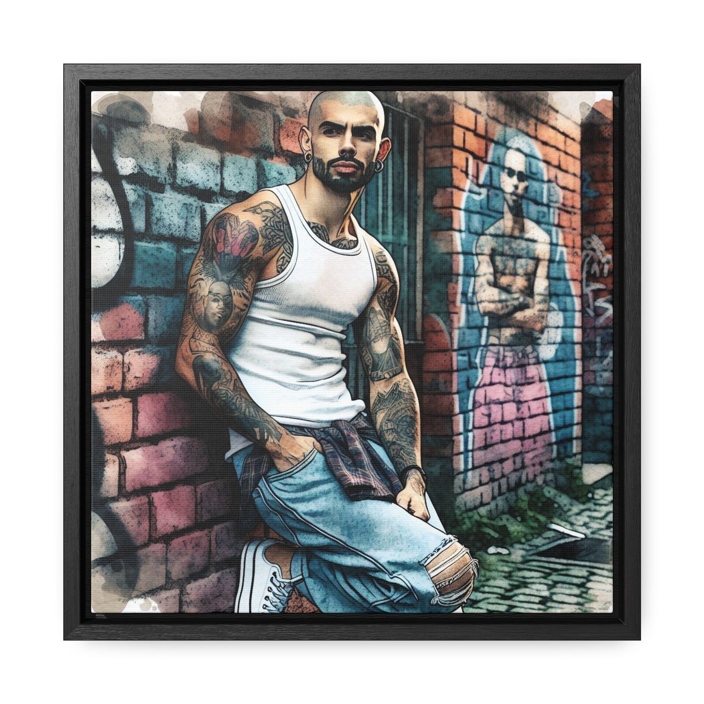 Marcus - Gallery Canvas Wraps, Square Frame