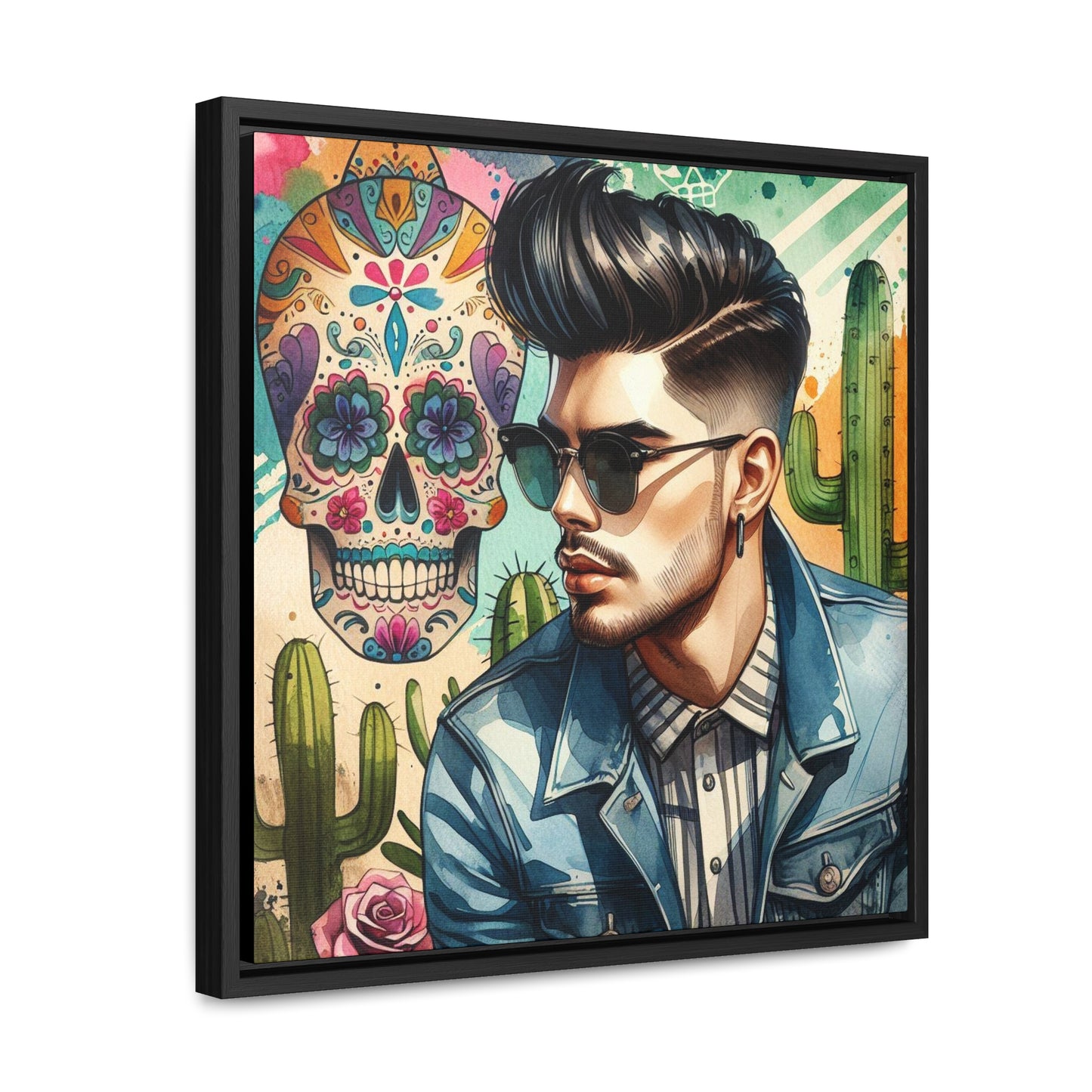 Javier - Gallery Canvas Wraps, Square Frame