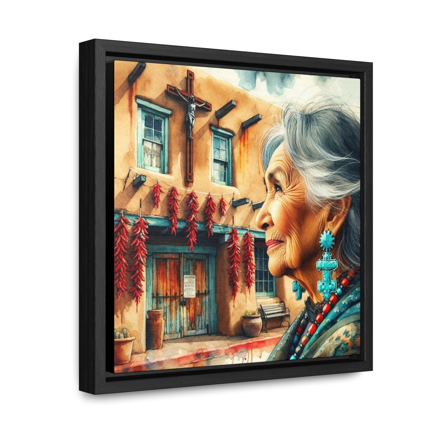 Juana #2 - Gallery Canvas Wraps, Square Frame