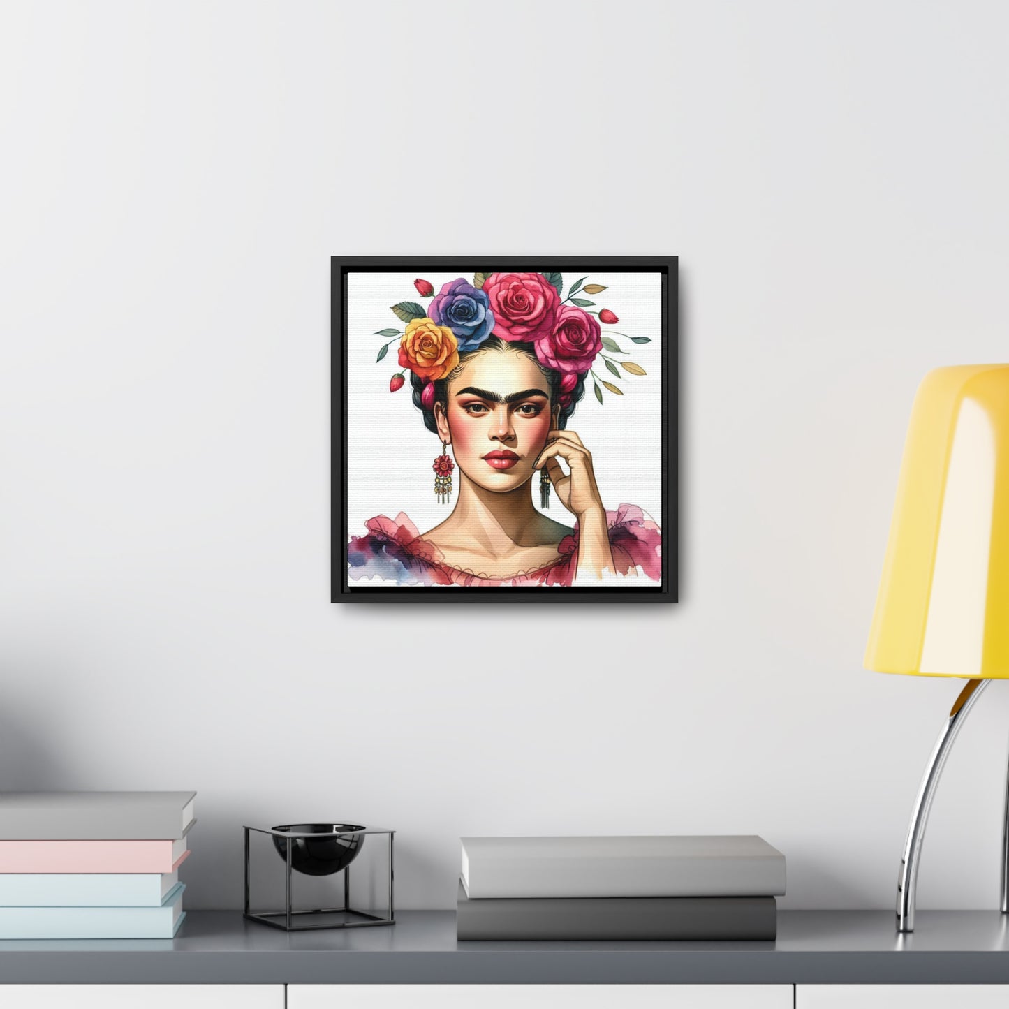 Frida Bonita - Gallery Canvas Wraps, Square Frame