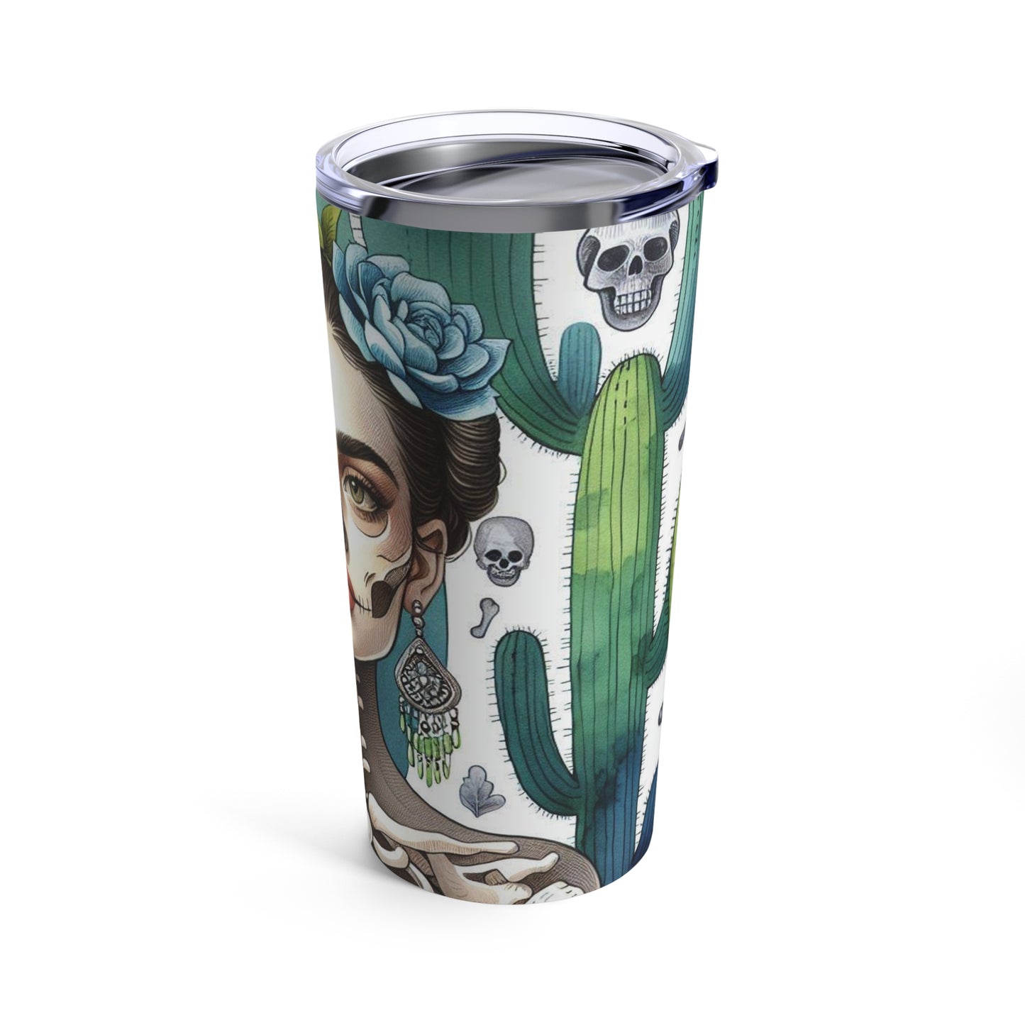 Frida con Nopal #2 - Tumbler 20oz