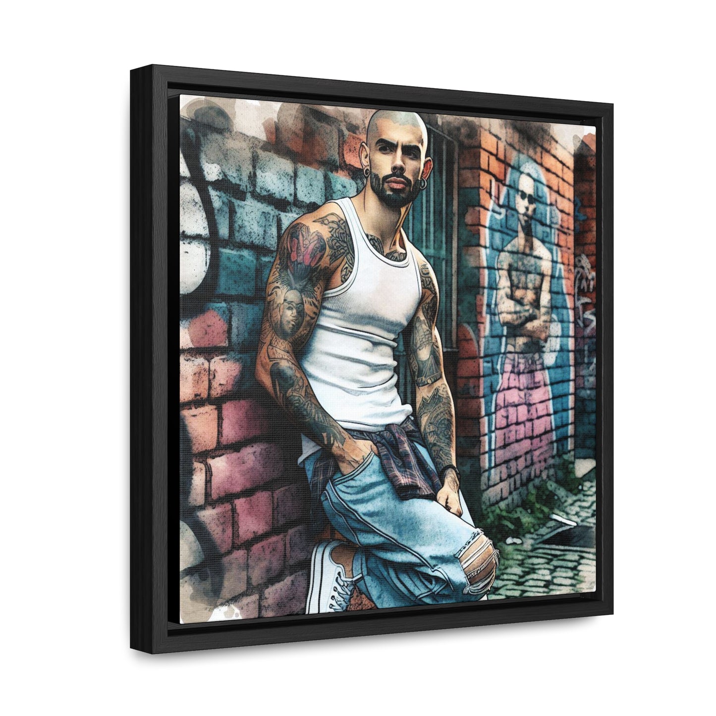 Marcus - Gallery Canvas Wraps, Square Frame