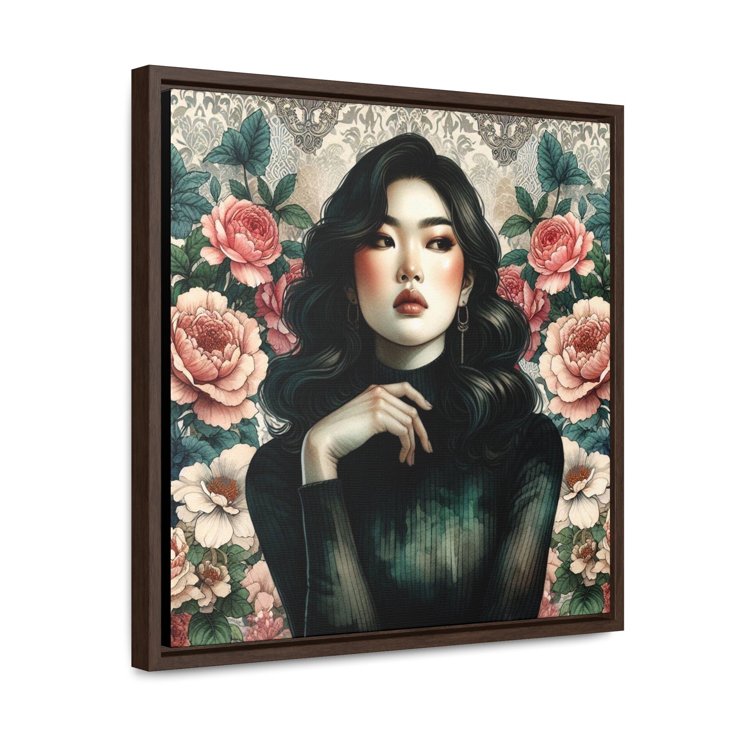 Lily - Gallery Canvas Wraps, Square Frame