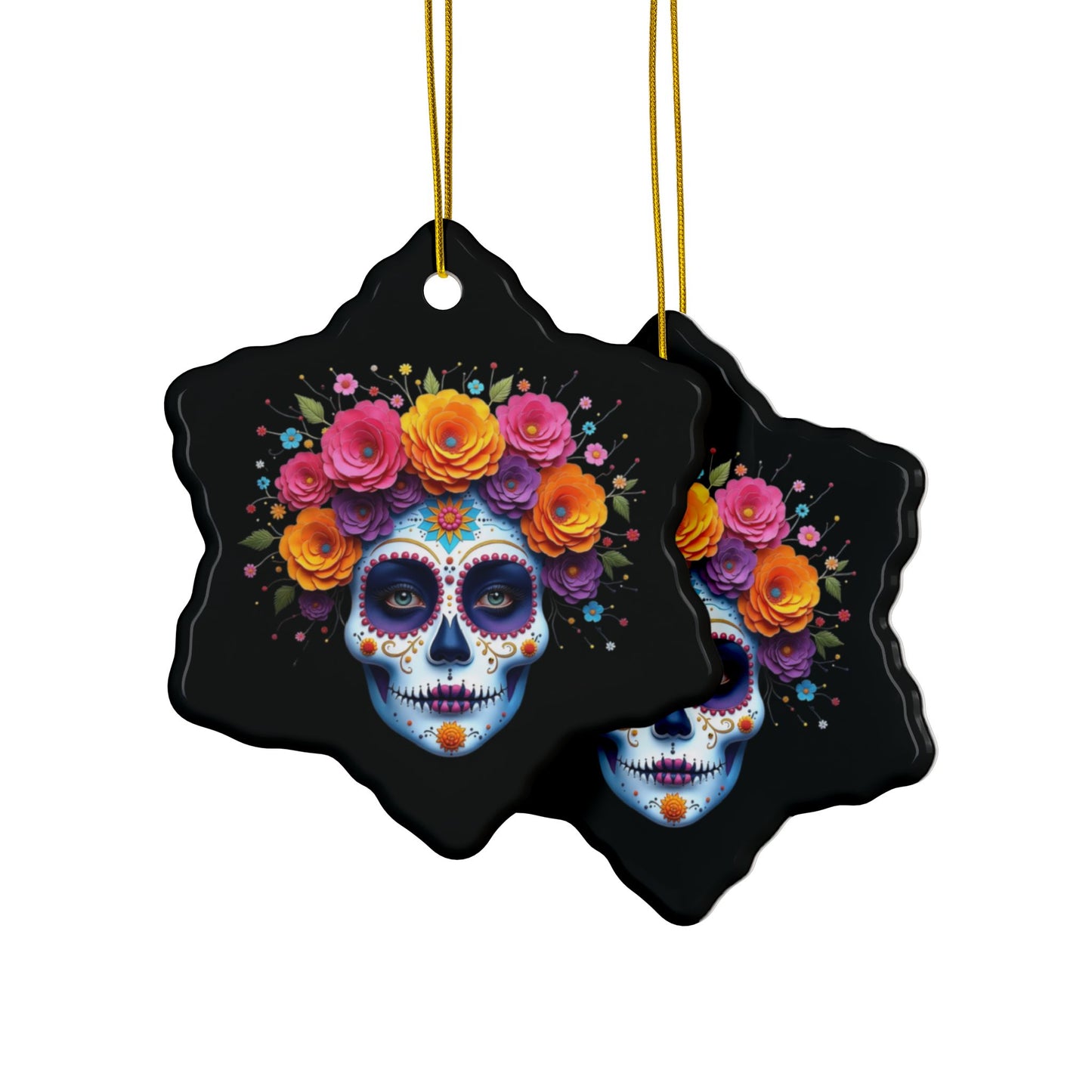 Catrina #1 - Ceramic Ornaments, 2-Side Print, (1pc, 3pcs, 5pcs, 10pcs)