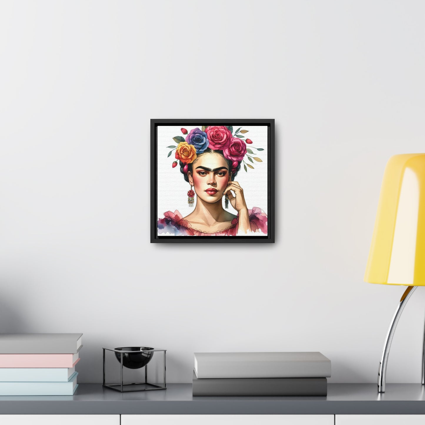 Frida Bonita - Gallery Canvas Wraps, Square Frame