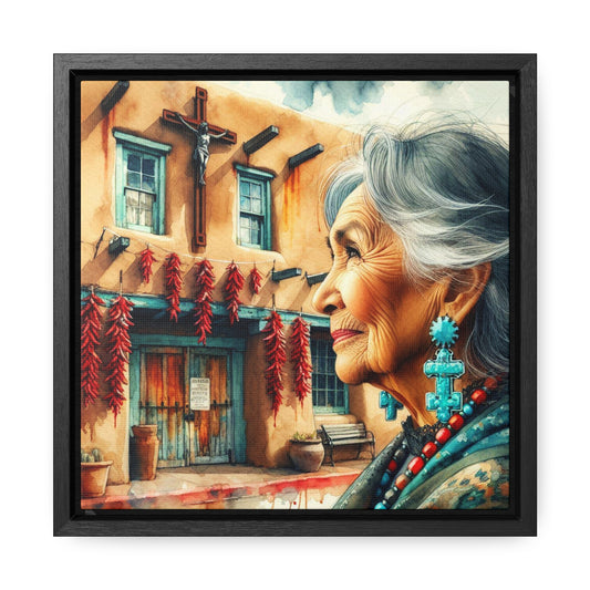 Juana #2 - Gallery Canvas Wraps, Square Frame