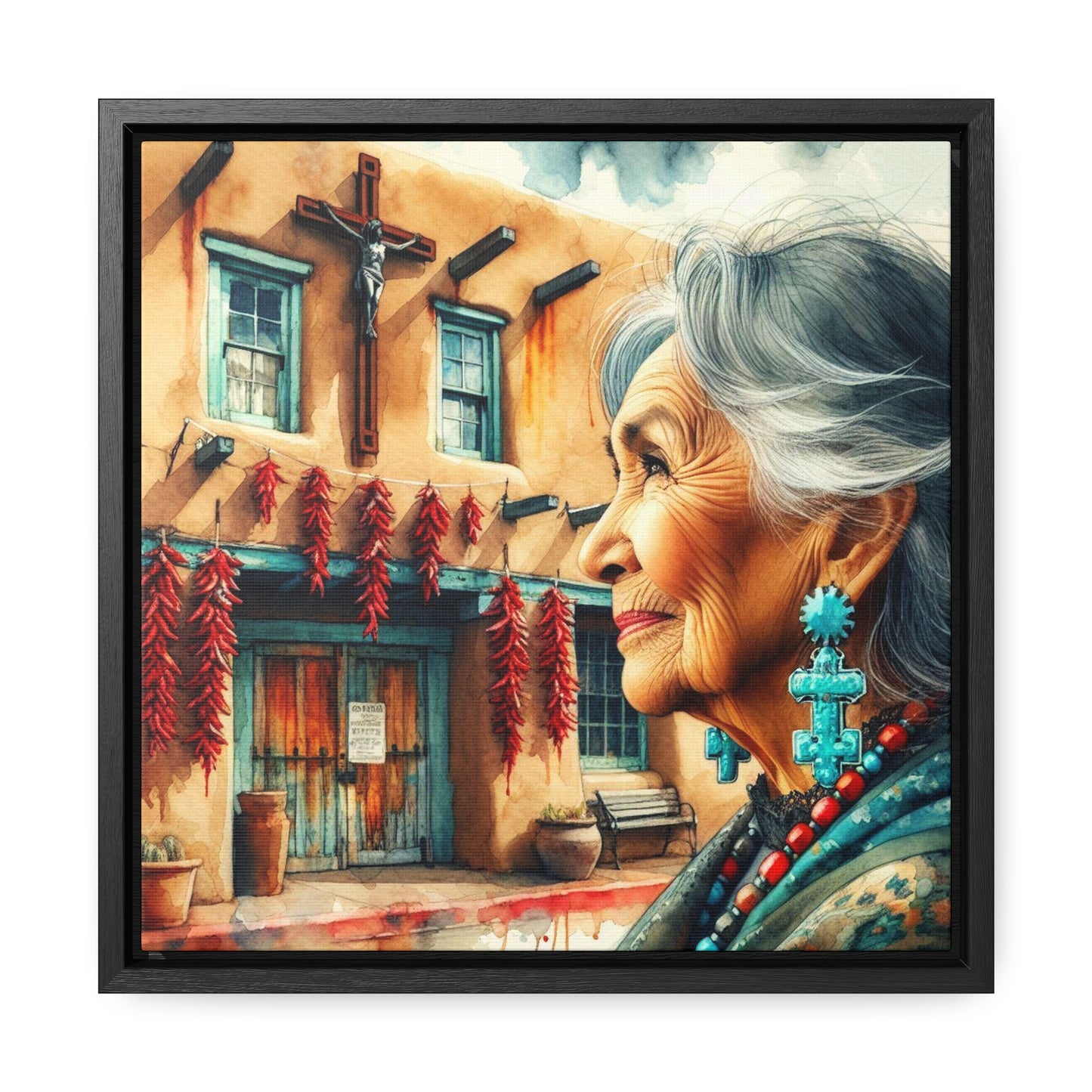 Juana #2 - Gallery Canvas Wraps, Square Frame