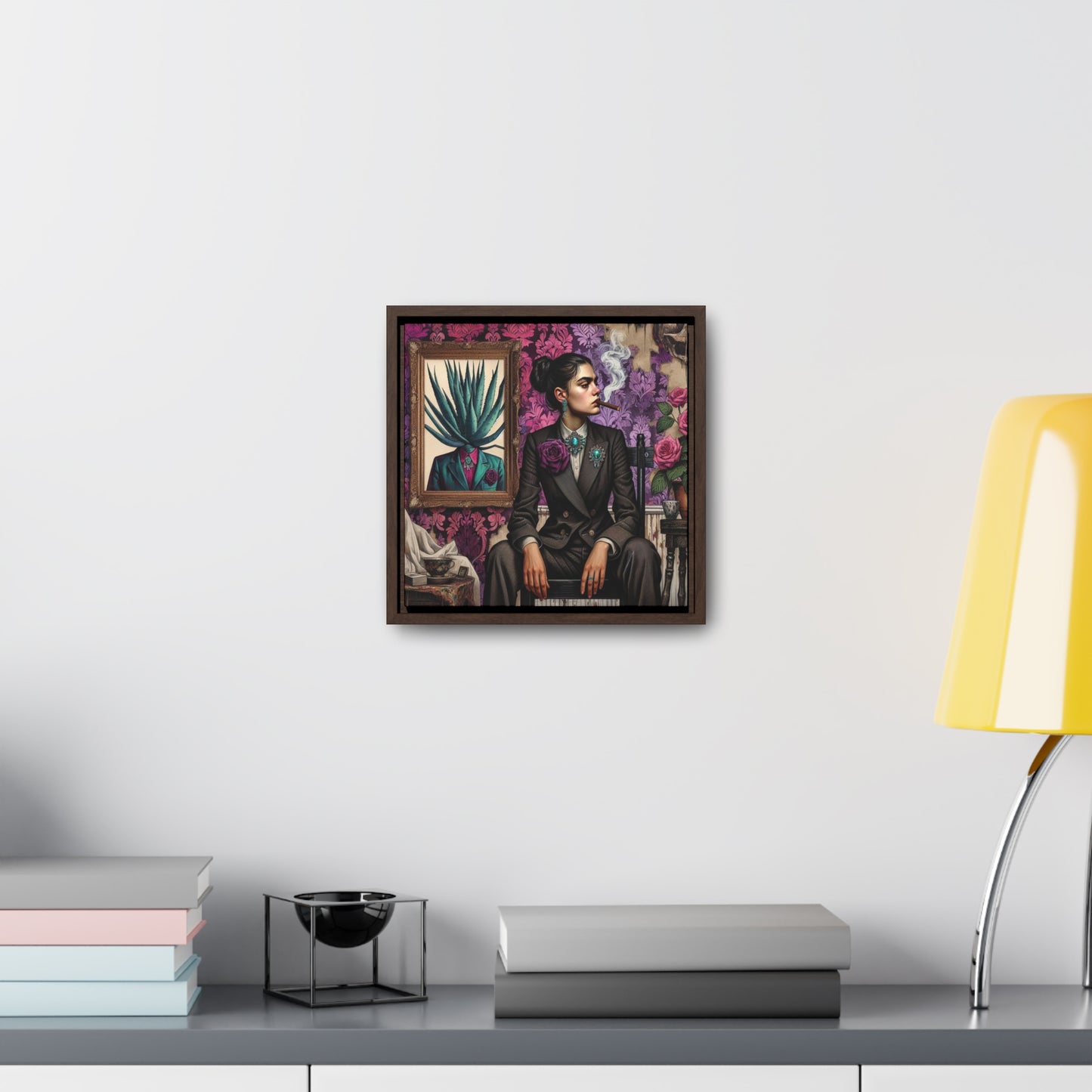 Frida Surrealista - Gallery Canvas Wraps, Square Frame