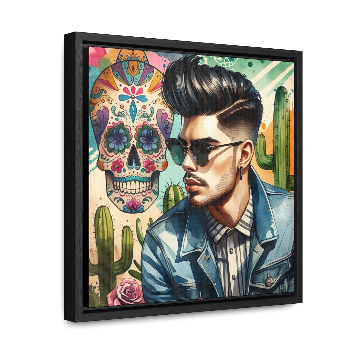 Javier - Gallery Canvas Wraps, Square Frame