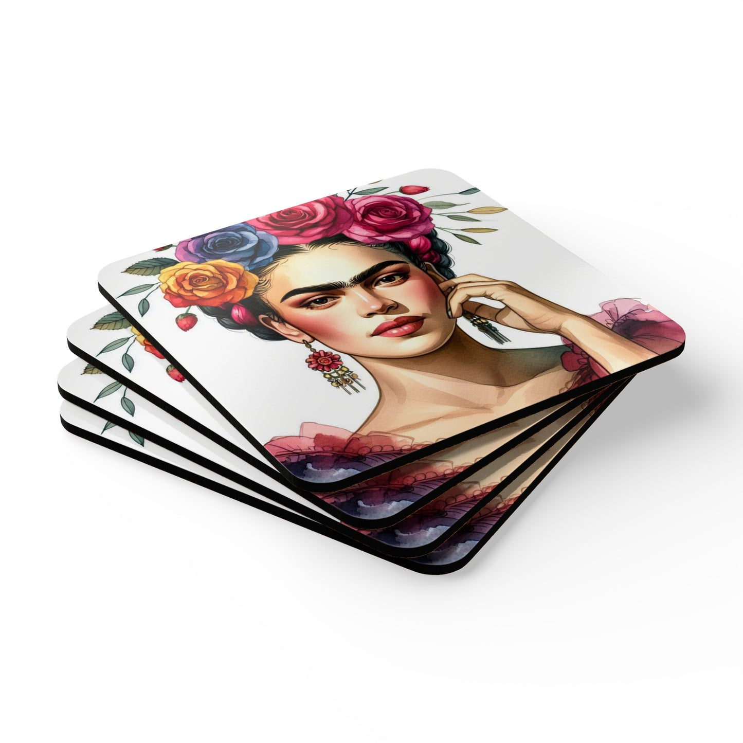 Frida Bonita - Corkwood Coaster Set