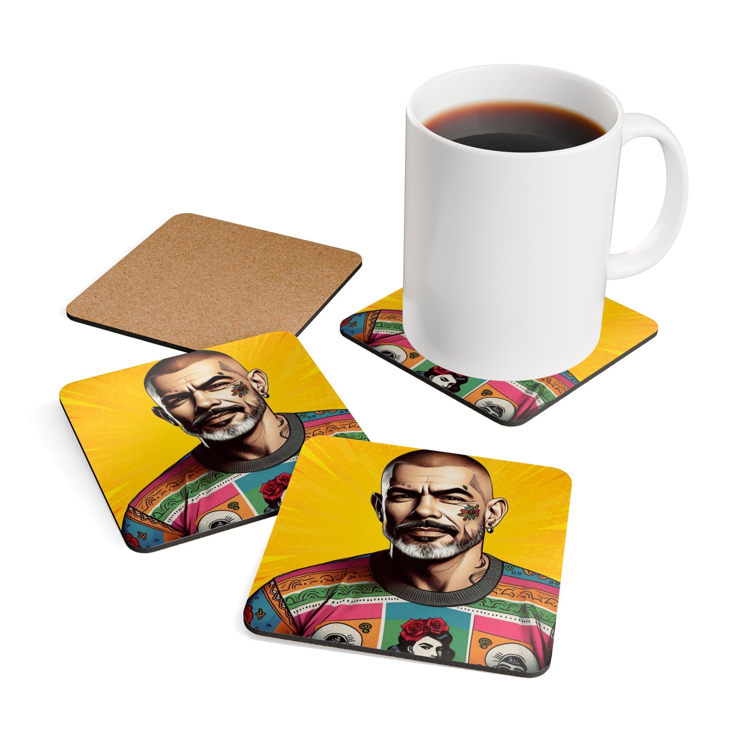 Dante #2 - Corkwood Coaster Set