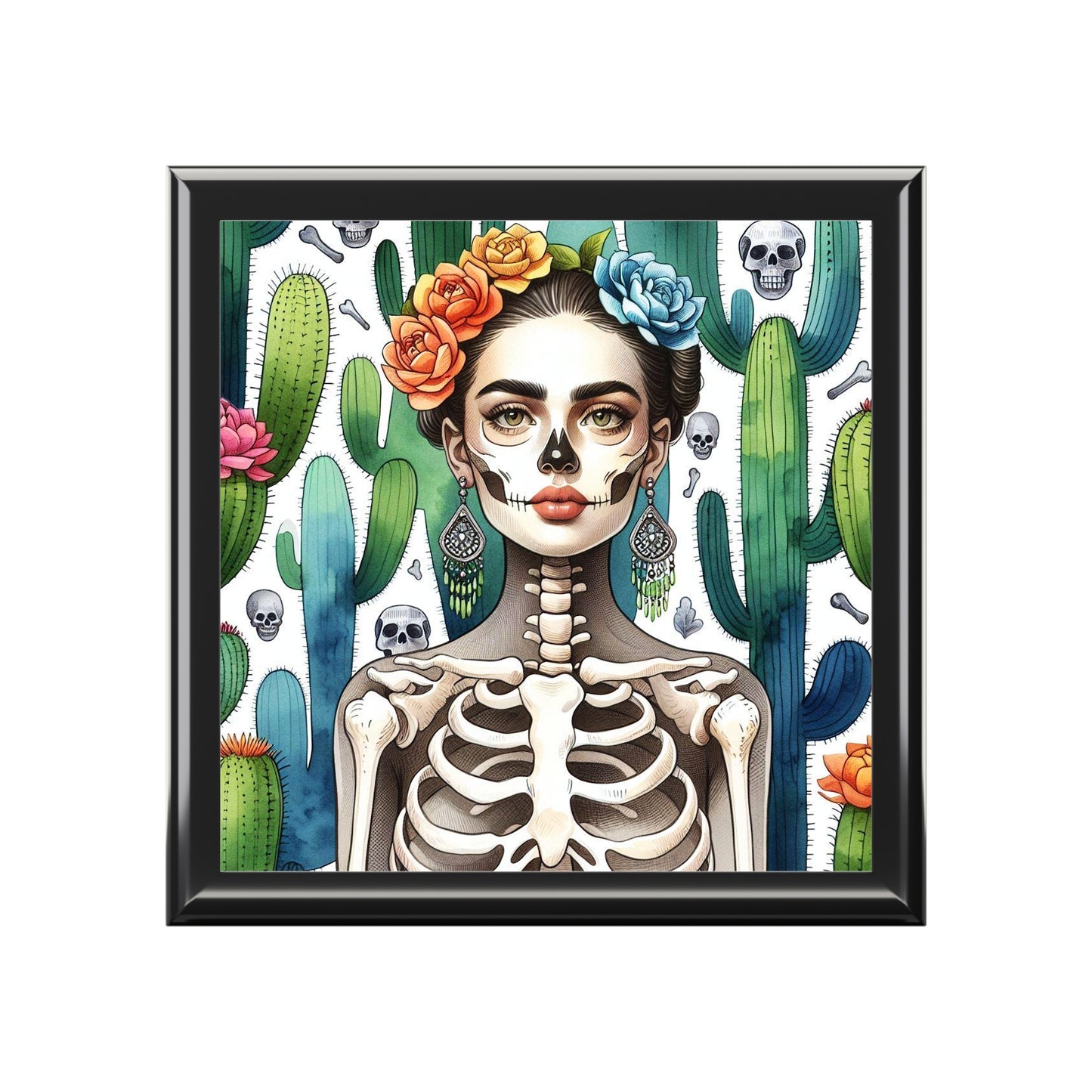 Frida con Nopal #2 - Jewelry Box