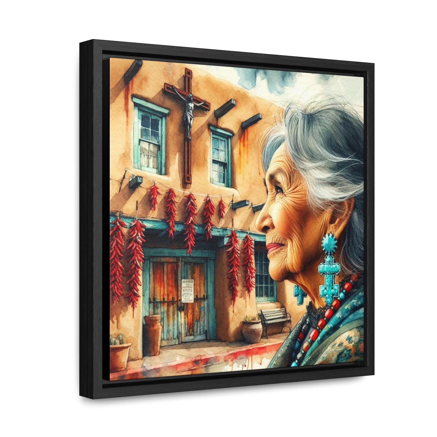 Juana #2 - Gallery Canvas Wraps, Square Frame