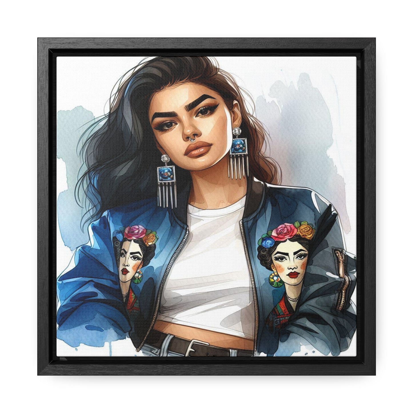 Bianca - Gallery Canvas Wraps, Square Frame