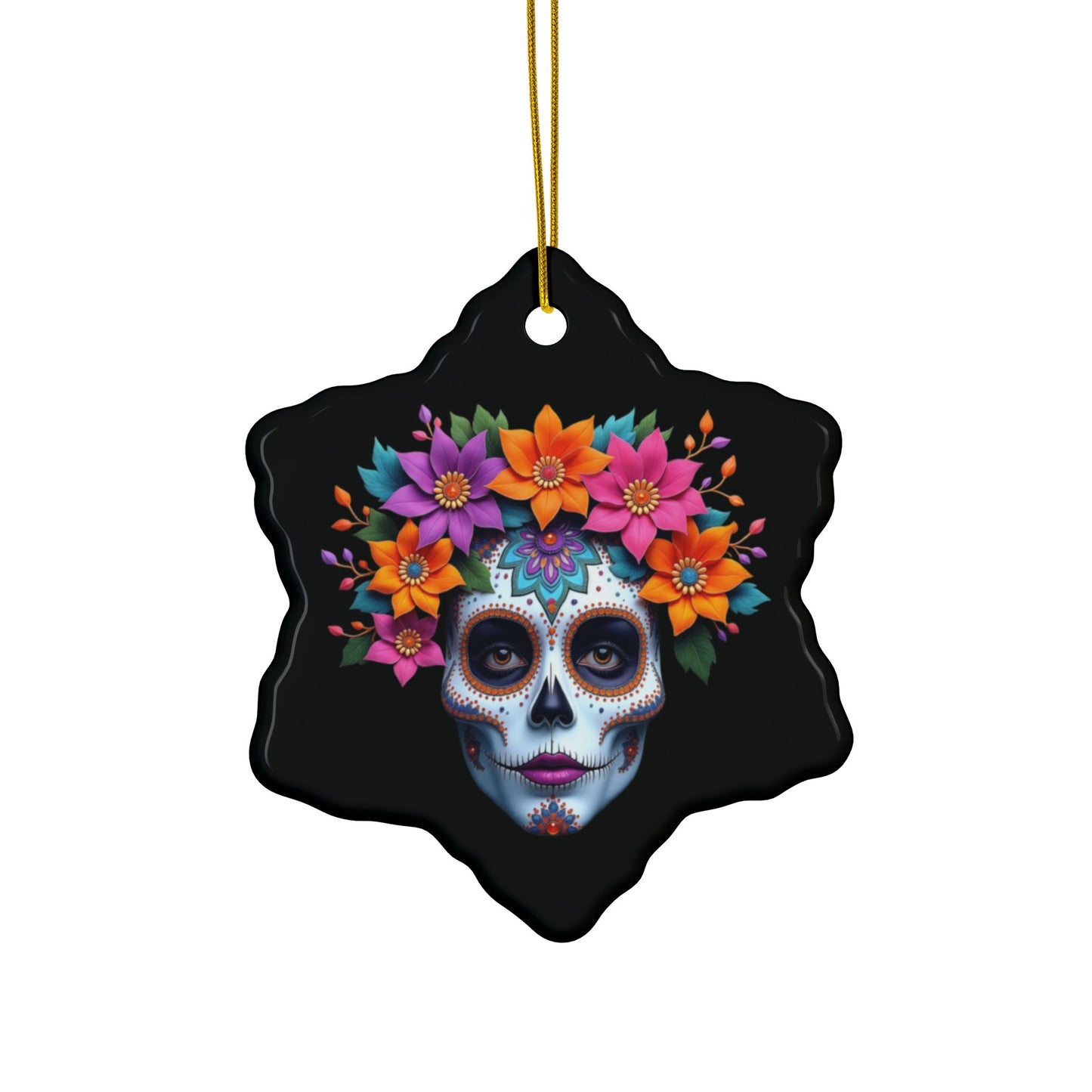 Catrina #4 - Ceramic Ornaments, 2-Side Print, (1pc, 3pcs, 5pcs, 10pcs)