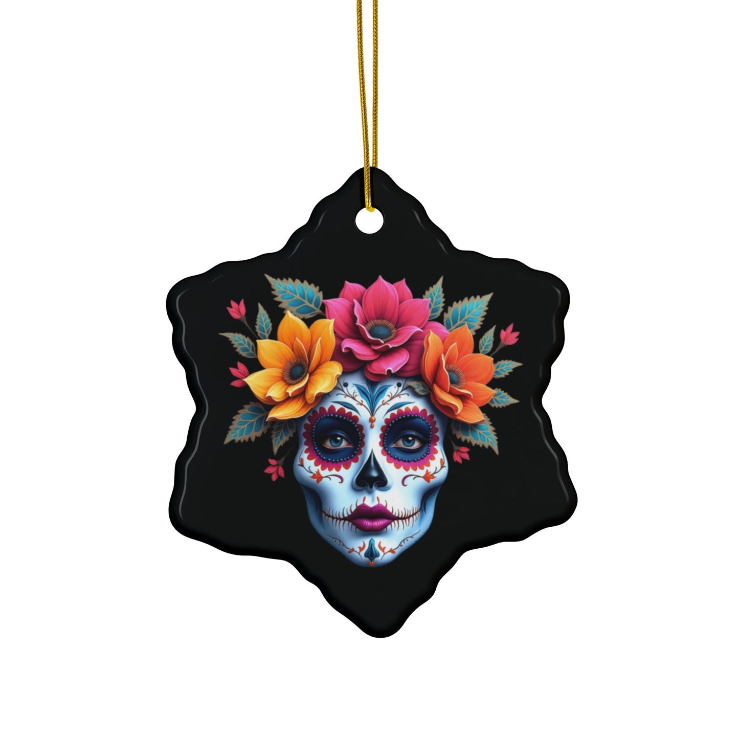 Catrina #3 - Ceramic Ornaments, 2-Side Print, (1pc, 3pcs, 5pcs, 10pcs)