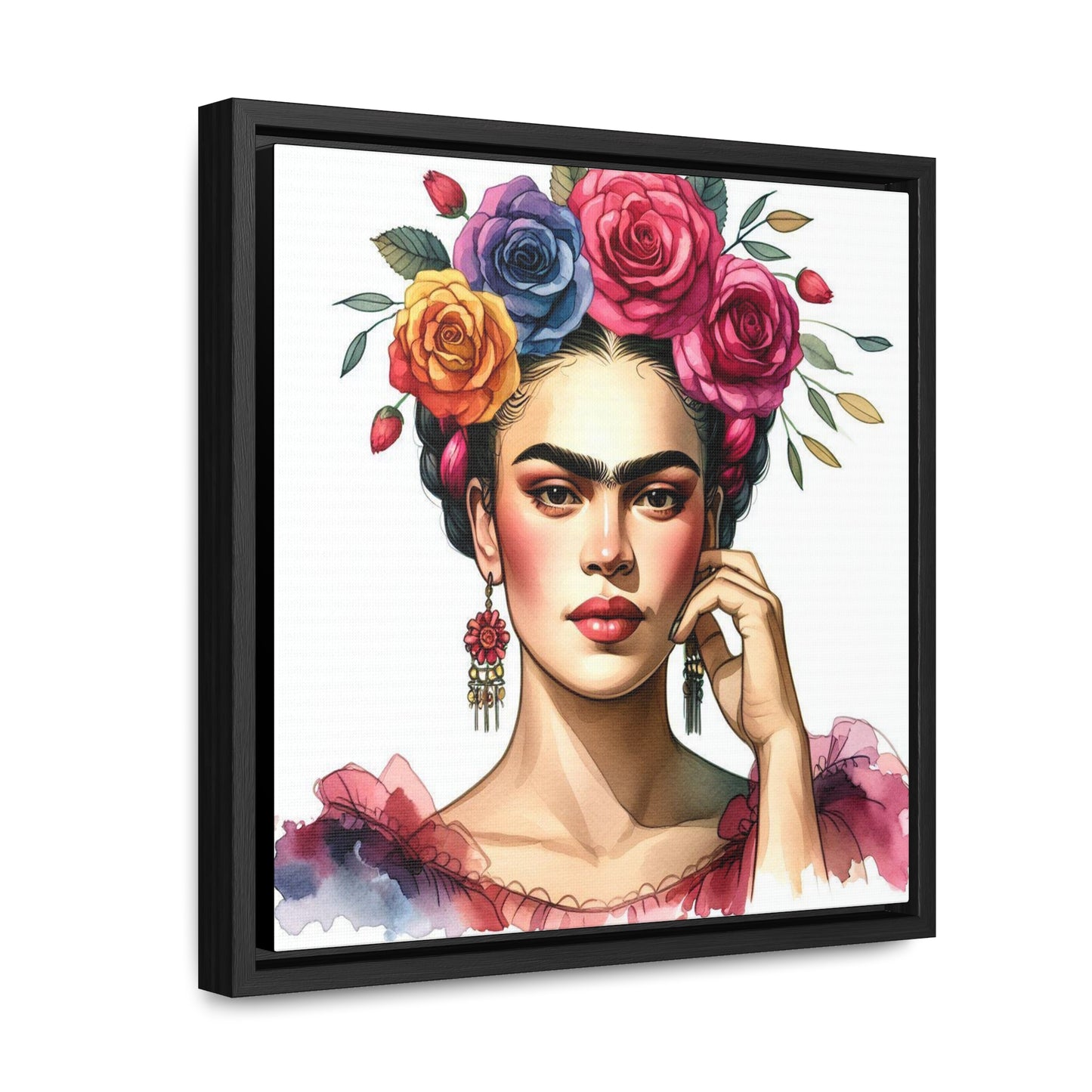 Frida Bonita - Gallery Canvas Wraps, Square Frame