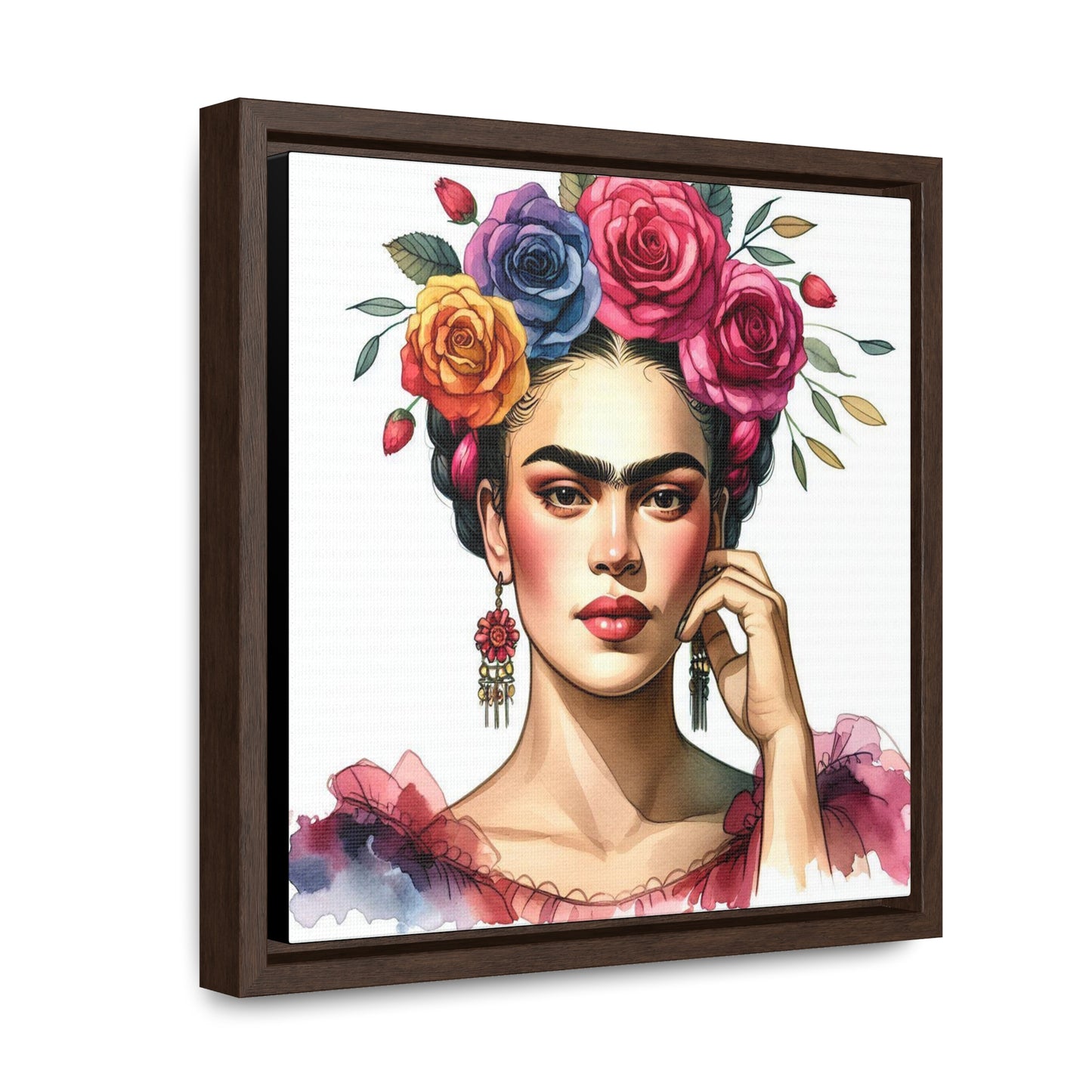 Frida Bonita - Gallery Canvas Wraps, Square Frame