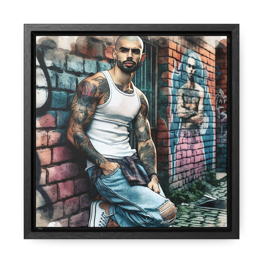 Marcus - Gallery Canvas Wraps, Square Frame