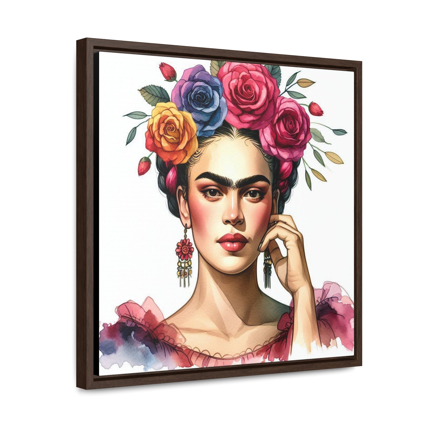 Frida Bonita - Gallery Canvas Wraps, Square Frame