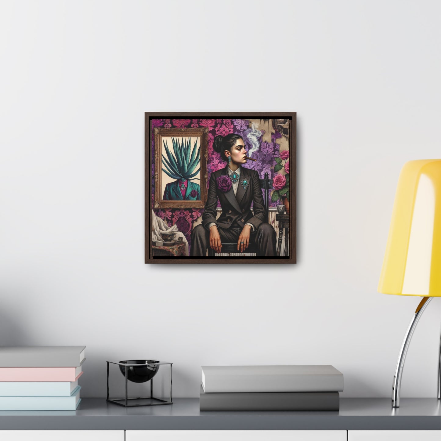 Frida Surrealista - Gallery Canvas Wraps, Square Frame