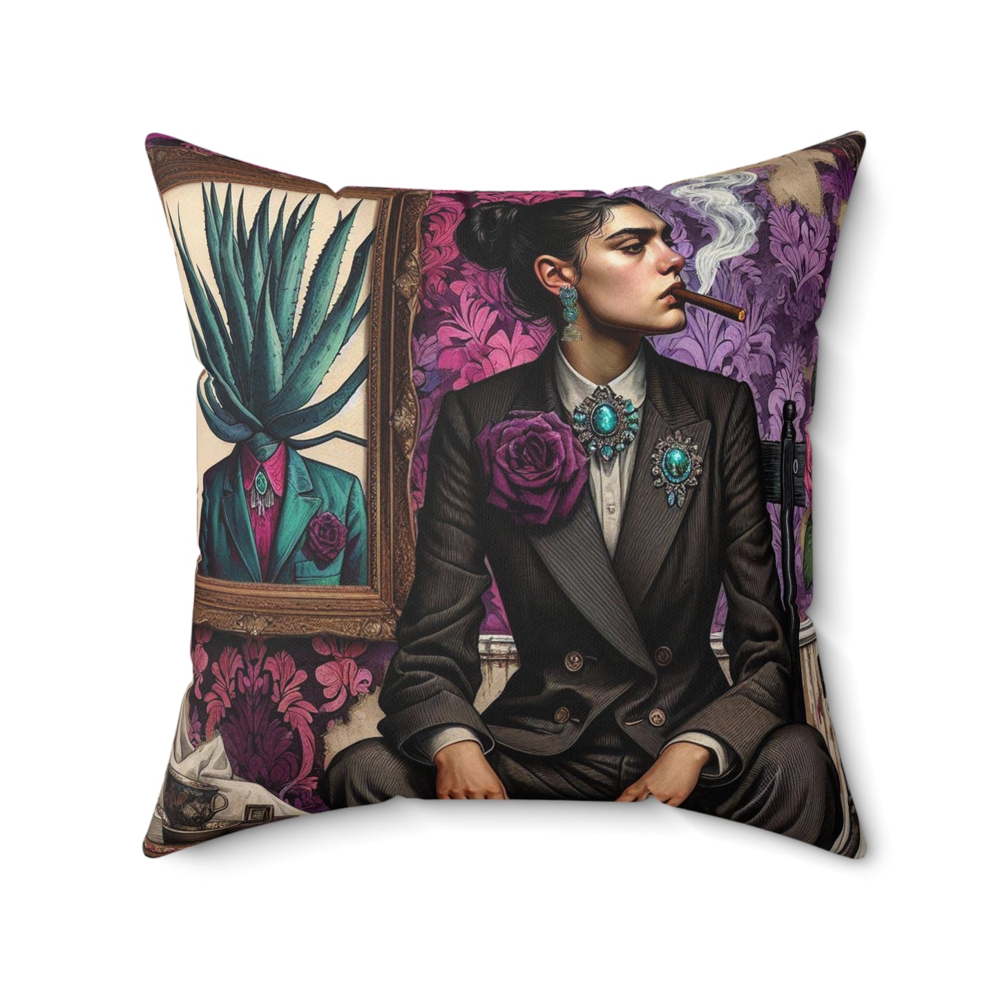 Frida Surrealista -  Pillow (18x18) (20x20)