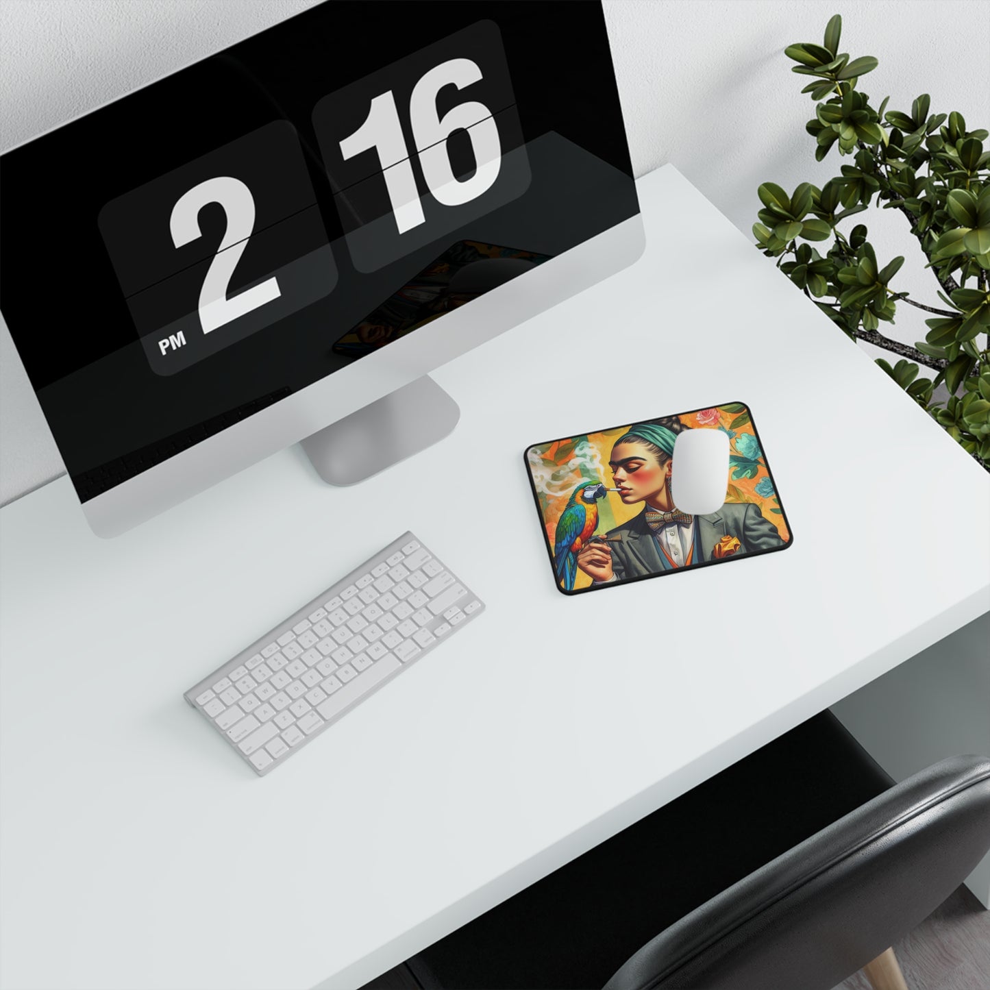 Frida w/Parrot - Non-Slip Gaming Mouse Pad