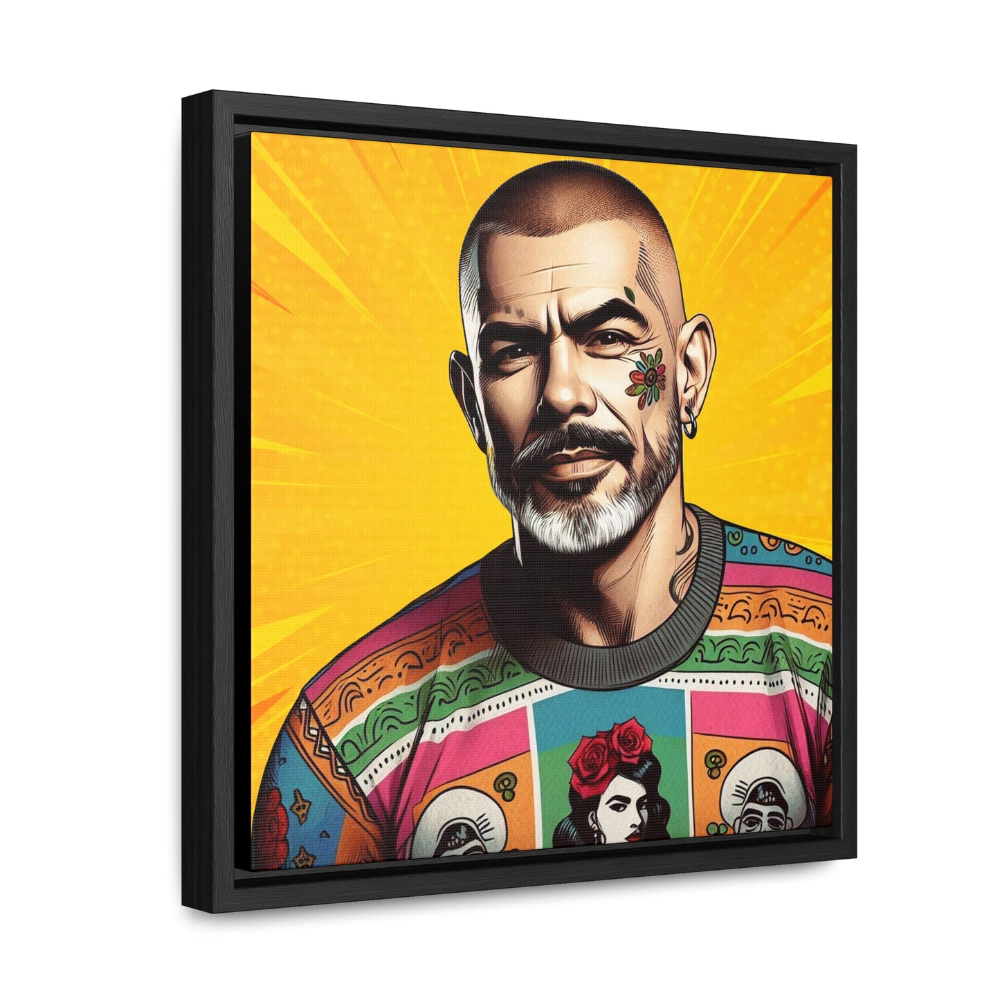 Dante #2 - Gallery Canvas Wraps, Square Frame