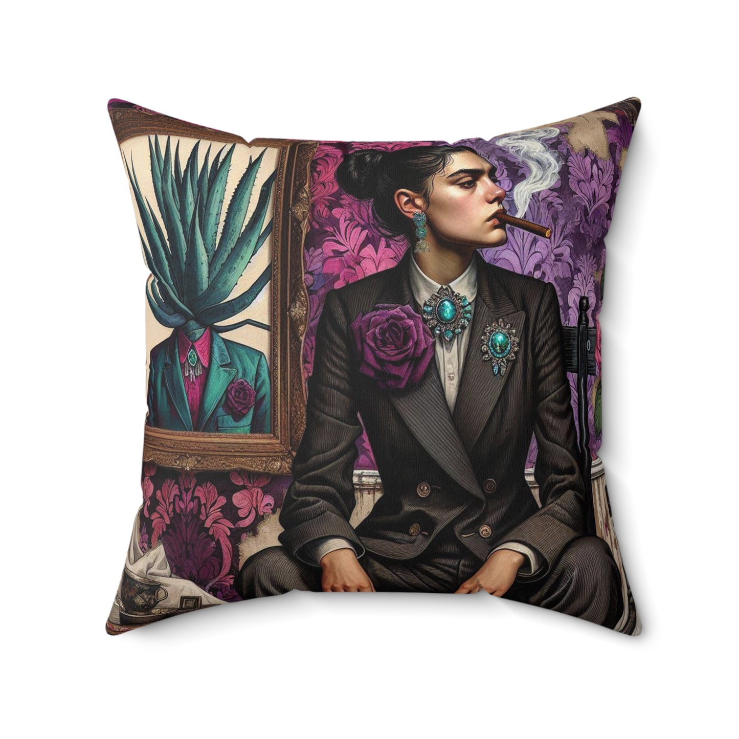 Frida Surrealista -  Pillow (18x18) (20x20)