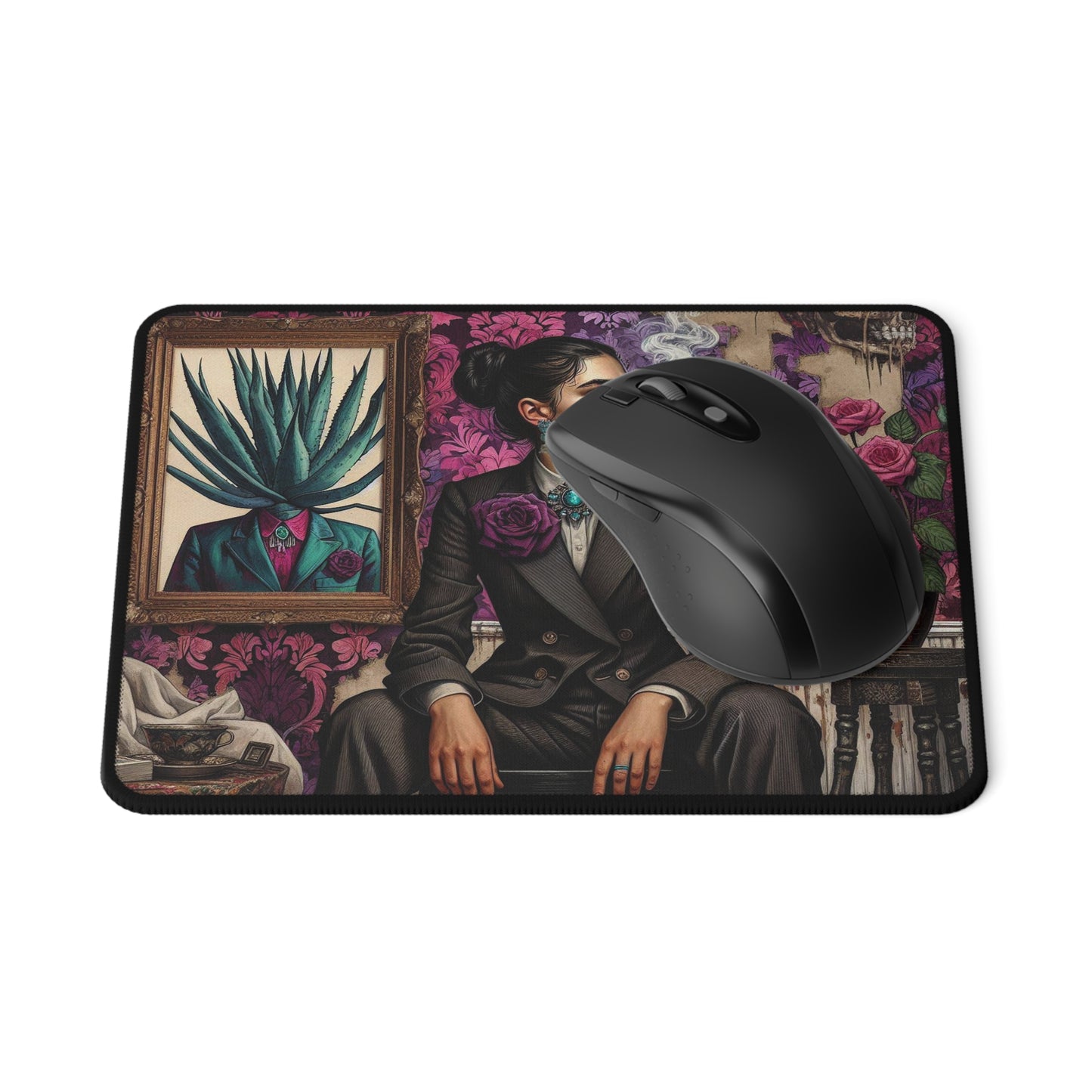 Frida Surrealista - Non-Slip Gaming Mouse Pad