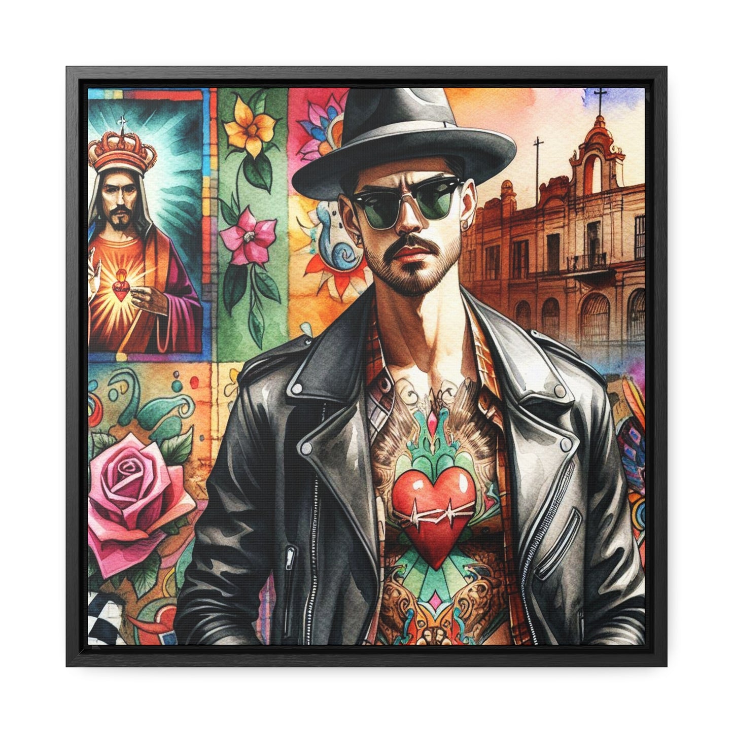 Joaquin #2 - Gallery Canvas Wraps, Square Frame