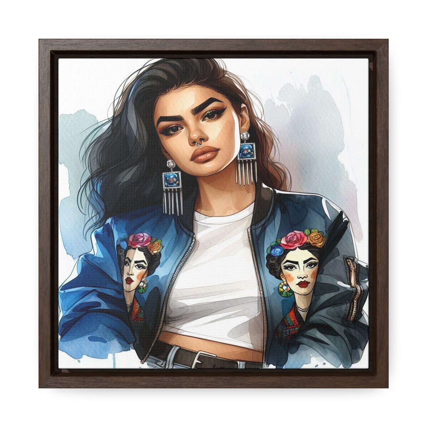 Bianca - Gallery Canvas Wraps, Square Frame